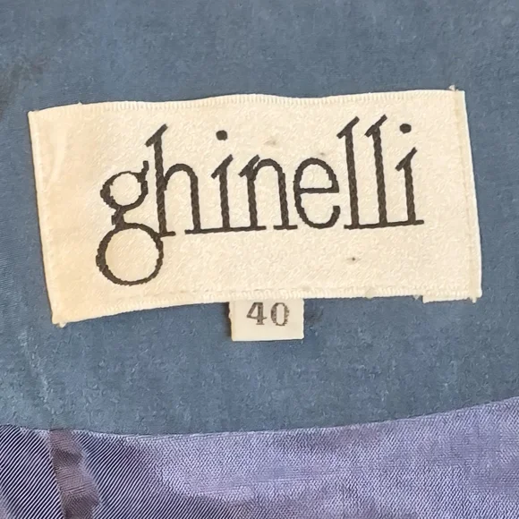 Ghinelli Embroidered Vest Size 40 Medium Beaded Wood Buttons Lined Statement - Picture 6 of 6